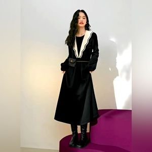 Kuose Puff sleeve maxi dress